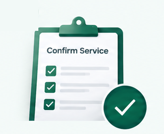 Confirm Service checklist
