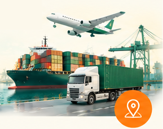 Coordinate Cargo Movement across road, sea and air
